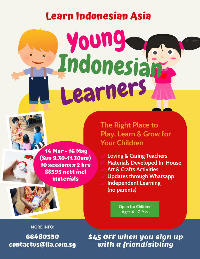 Indonesian Language Children Class Singapore
